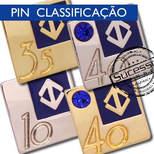 Sucesso Brindes - Pin Classificacao